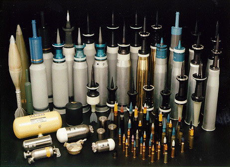 Some depleted uranium missiles