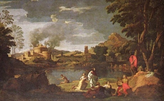 Orphée et Euridice - tableau de Nicolas Poussin.